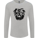 Australian Sheepdog Dogs Mens Long Sleeve T-Shirt Sports Grey