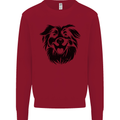 Australian Sheepdog Dogs Mens Sweatshirt Jumper Red