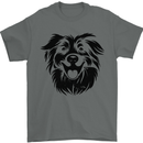 Australian Sheepdog Dogs Mens T-Shirt 100% Cotton Charcoal