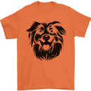 Australian Sheepdog Dogs Mens T-Shirt 100% Cotton Orange