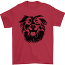 Australian Sheepdog Dogs Mens T-Shirt 100% Cotton Red