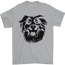 Australian Sheepdog Dogs Mens T-Shirt 100% Cotton Sports Grey