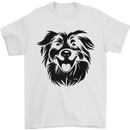 Australian Sheepdog Dogs Mens T-Shirt 100% Cotton White