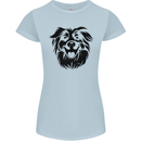 Australian Sheepdog Dogs Womens Petite Cut T-Shirt Light Blue