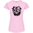 Australian Sheepdog Dogs Womens Petite Cut T-Shirt Light Pink