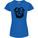 Australian Sheepdog Dogs Womens Petite Cut T-Shirt Royal Blue