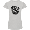 Australian Sheepdog Dogs Womens Petite Cut T-Shirt Sports Grey