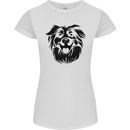 Australian Sheepdog Dogs Womens Petite Cut T-Shirt White