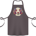 Australian Shepherd Dog Cotton Apron 100% Organic Dark Grey
