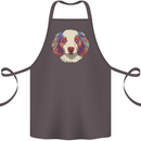 Australian Shepherd Dog Cotton Apron 100% Organic Dark Grey