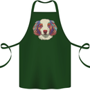 Australian Shepherd Dog Cotton Apron 100% Organic Forest Green