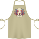 Australian Shepherd Dog Cotton Apron 100% Organic Khaki