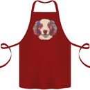 Australian Shepherd Dog Cotton Apron 100% Organic Maroon