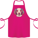 Australian Shepherd Dog Cotton Apron 100% Organic Pink