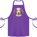Australian Shepherd Dog Cotton Apron 100% Organic Purple