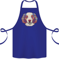 Australian Shepherd Dog Cotton Apron 100% Organic Royal Blue