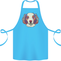 Australian Shepherd Dog Cotton Apron 100% Organic Turquoise