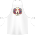 Australian Shepherd Dog Cotton Apron 100% Organic White