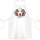 Australian Shepherd Dog Cotton Apron 100% Organic White