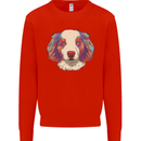 Australian Shepherd Dog Kids Sweatshirt Jumper Bright Red