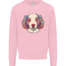 Australian Shepherd Dog Kids Sweatshirt Jumper Light Pink