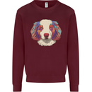 Australian Shepherd Dog Kids Sweatshirt Jumper Maroon