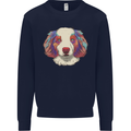 Australian Shepherd Dog Kids Sweatshirt Jumper Navy Blue