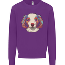 Australian Shepherd Dog Kids Sweatshirt Jumper Purple