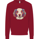 Australian Shepherd Dog Kids Sweatshirt Jumper Red