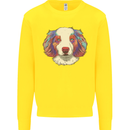 Australian Shepherd Dog Kids Sweatshirt Jumper Yellow