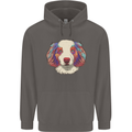 Australian Shepherd Dog Mens 80% Cotton Hoodie Charcoal