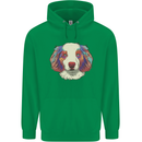 Australian Shepherd Dog Mens 80% Cotton Hoodie Irish Green