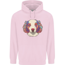 Australian Shepherd Dog Mens 80% Cotton Hoodie Light Pink