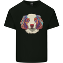 Australian Shepherd Dog Mens Cotton T-Shirt Tee Top Black