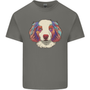 Australian Shepherd Dog Mens Cotton T-Shirt Tee Top Charcoal
