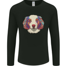 Australian Shepherd Dog Mens Long Sleeve T-Shirt Black