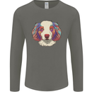 Australian Shepherd Dog Mens Long Sleeve T-Shirt Charcoal