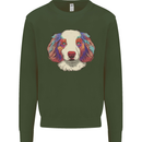 Australian Shepherd Dog Mens Sweatshirt Jumper Forest Green