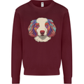 Australian Shepherd Dog Mens Sweatshirt Jumper Maroon