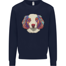Australian Shepherd Dog Mens Sweatshirt Jumper Navy Blue