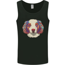 Australian Shepherd Dog Mens Vest Tank Top Black