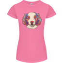 Australian Shepherd Dog Womens Petite Cut T-Shirt Azalea