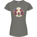 Australian Shepherd Dog Womens Petite Cut T-Shirt Charcoal