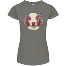 Australian Shepherd Dog Womens Petite Cut T-Shirt Charcoal