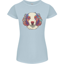 Australian Shepherd Dog Womens Petite Cut T-Shirt Light Blue