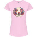 Australian Shepherd Dog Womens Petite Cut T-Shirt Light Pink
