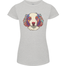 Australian Shepherd Dog Womens Petite Cut T-Shirt Sports Grey