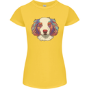 Australian Shepherd Dog Womens Petite Cut T-Shirt Yellow