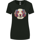 Australian Shepherd Dog Womens Wider Cut T-Shirt Black