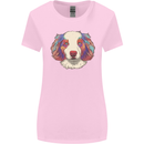 Australian Shepherd Dog Womens Wider Cut T-Shirt Light Pink